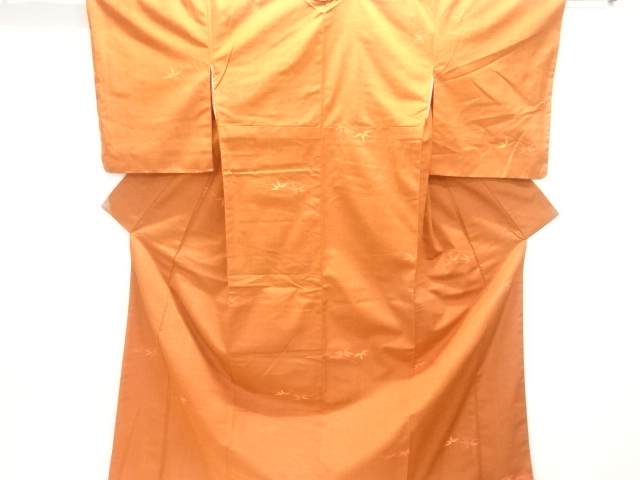 JAPANESE KIMONO / TSUMUGI / WOVEN BAMBOO GRASS